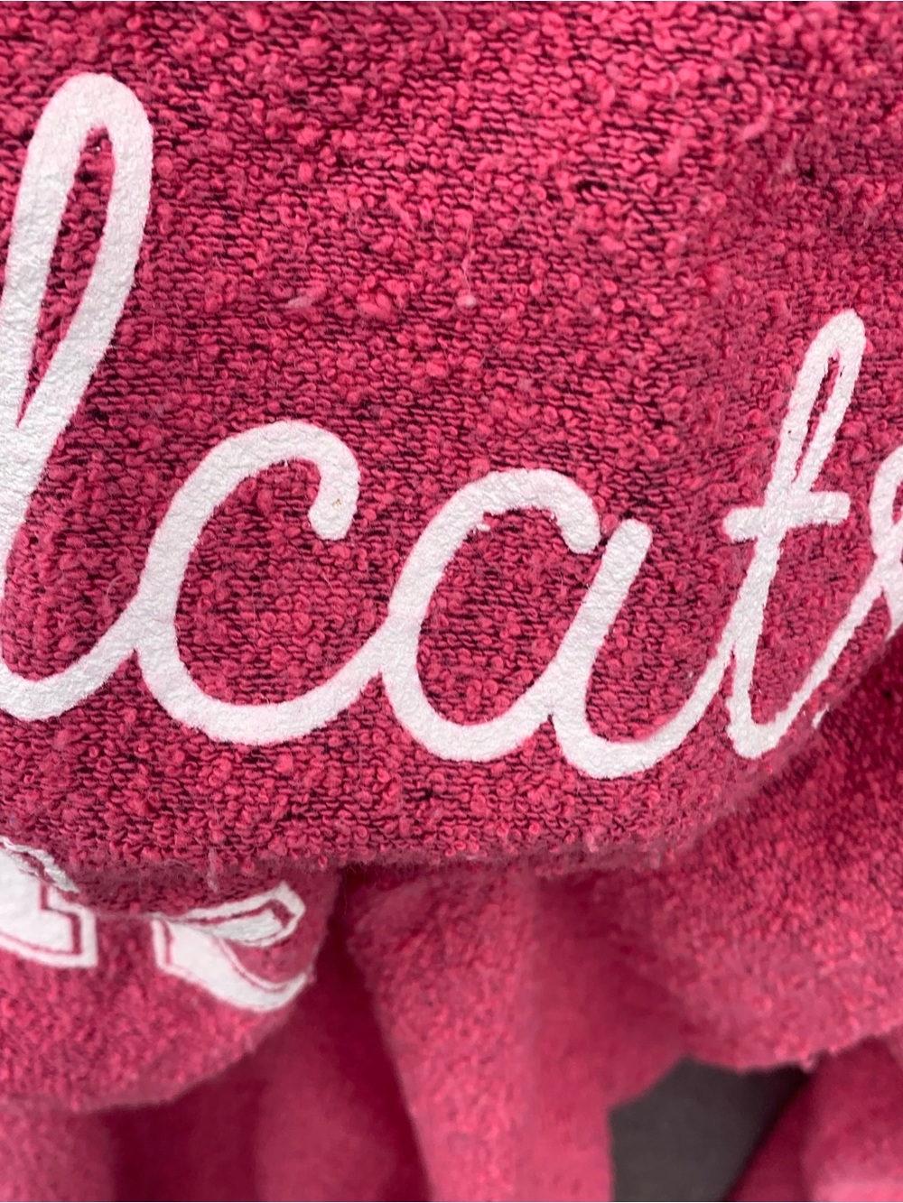 Kentucky Wildcats UK Fuzzy Comfy Terry Pressbox Crewneck Sweatshirt Pink M - Picture 5 of 11